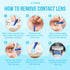 JJ CARE Contact Lens Applicator - Pack of 4 Contact Lens Remover Suction Tool for Hard Lenses, Silicone Rubber Eye Contact Plunger for Hard Contacts, Contact Removal Tool for Permeable Gas Lenses